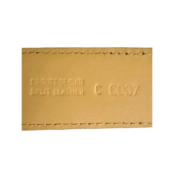 Lanvin Men’s Brown Leather Suede Belt - Size 110/44 - Picture 3 of 5